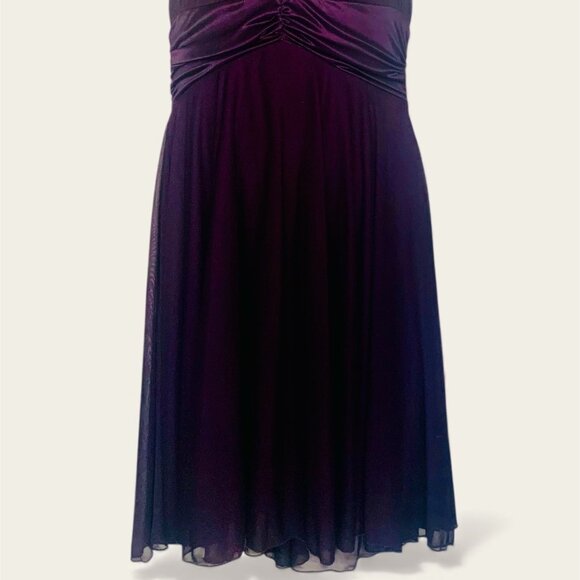 Davids Bridal Dress purple/eggplant size L - Picture 3 of 9